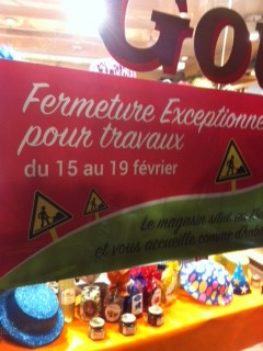 Fermeture pour travaux Strasbourg