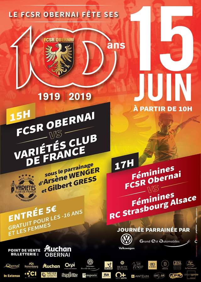 LES 100 ANS DU FCSR D OBERNAI Ostwald