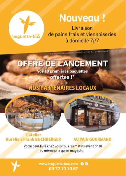 livraison de pain  a domicile sur obernai Saverne