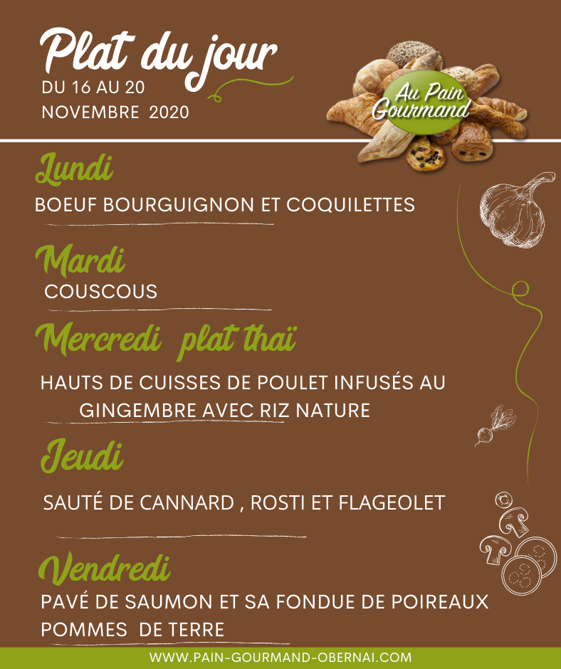 Le menu de la semaine Illkirch-Graffenstaden