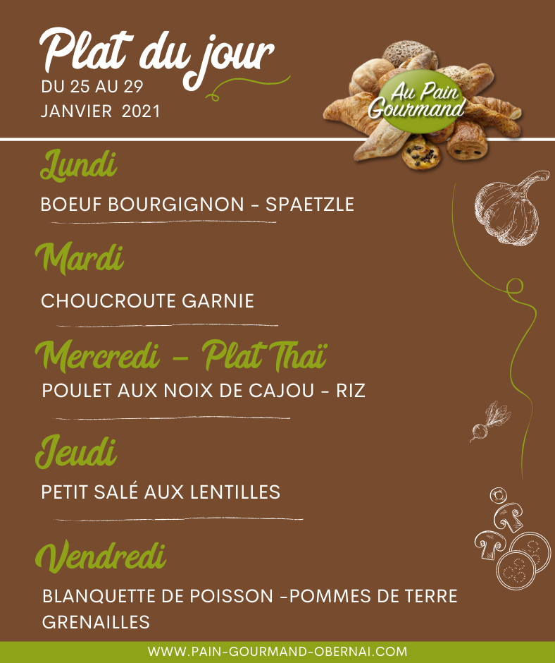 NOS PLATS DU JOUR SUR OBERNAI Erstein