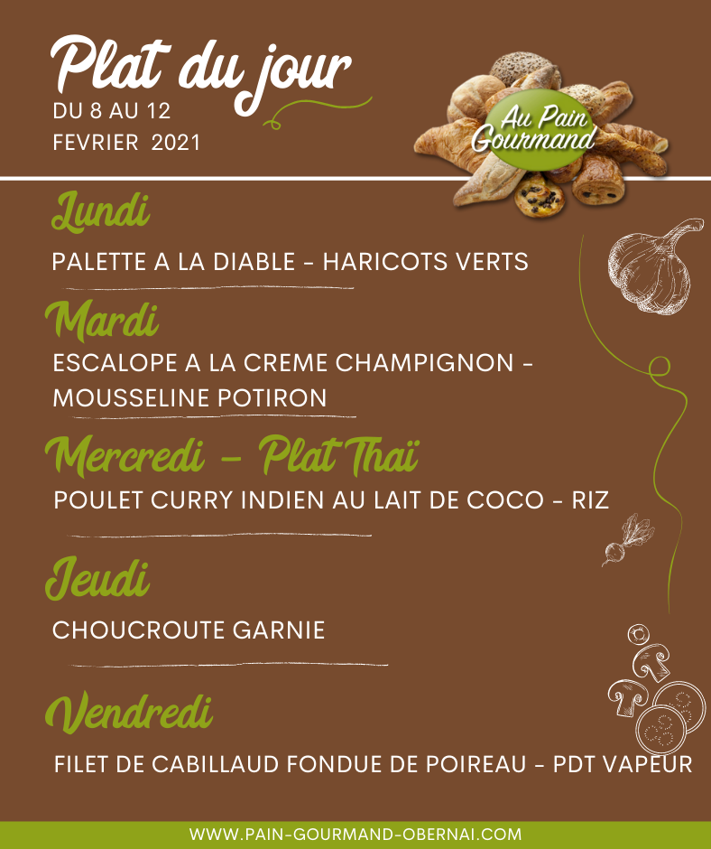 plat du jour sur obernai Strasbourg